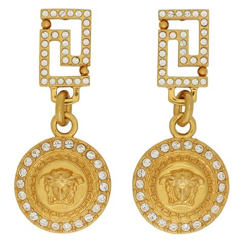 versace earrings fake|versace earrings price.